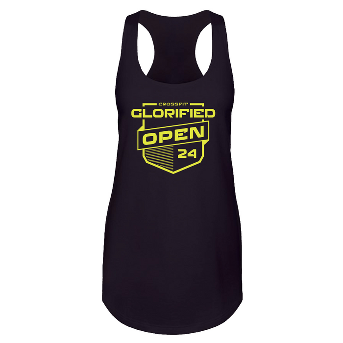 Womens 2X-Large Black Tank Top (Front Print Only)