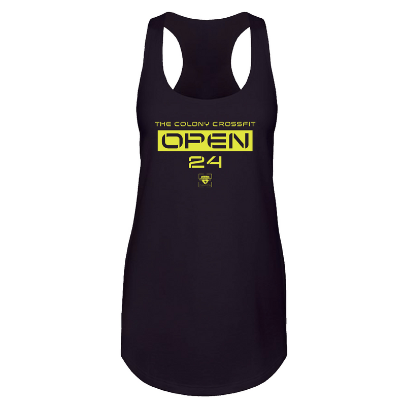 Womens 2X-Large Black Tank Top (Front Print Only)