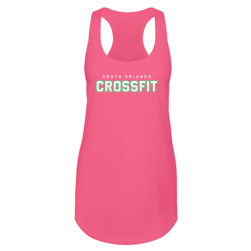 Womens 2X-Large Hot Pink Tank Top (Front Print Only)