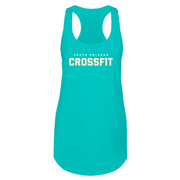 Womens 2X-Large Tahiti Blue Tank Top (Front Print Only)