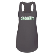 Womens 2X-Large Dark Gray Tank Top (Front Print Only)