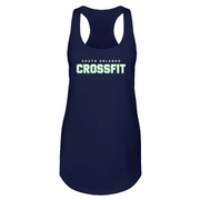 Womens 2X-Large Midnight Navy Tank Top (Front Print Only)