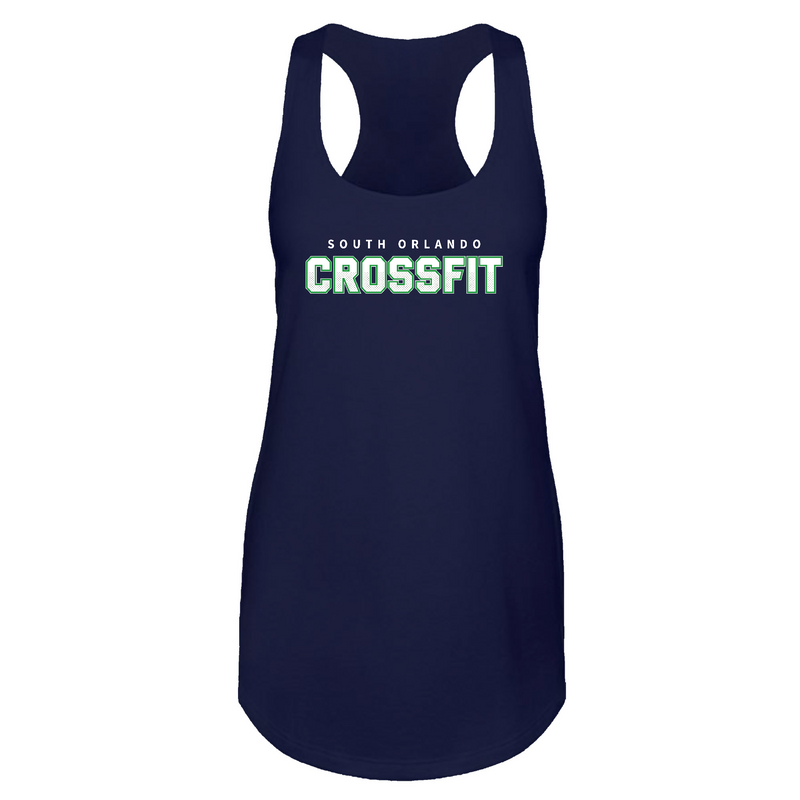 Womens 2X-Large Midnight Navy Tank Top (Front Print Only)