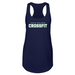 Womens 2X-Large Midnight Navy Tank Top (Front Print Only)