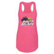 Womens 2X-Large Hot Pink Tank Top (Front Print Only)