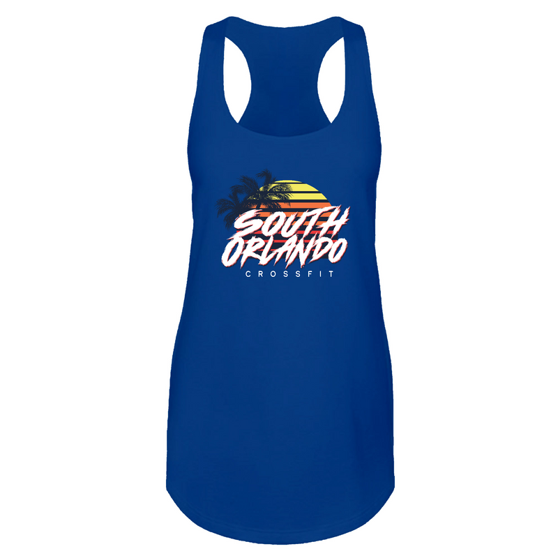 Womens 2X-Large Royal Tank Top (Front Print Only)