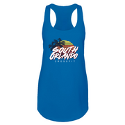 Womens 2X-Large Turquoise Tank Top (Front Print Only)