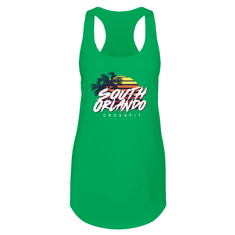 Womens 2X-Large Kelly Green Tank Top (Front Print Only)