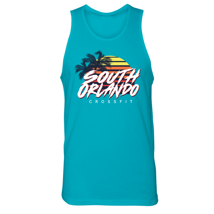 Mens 2X-Large Tahiti Blue Tank Top