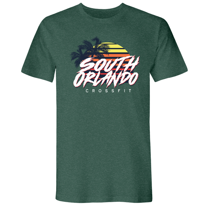 Mens 2X-Large Heather Forest Green T-Shirt