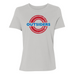 Womens 2X-Large Solid Athletic Grey T-Shirt