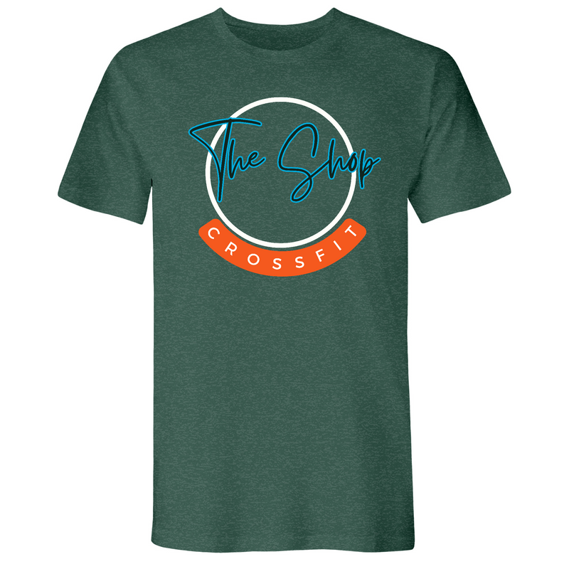 Mens 2X-Large Heather Forest Green T-Shirt