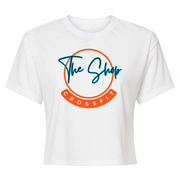Womens 2X-Large White Crop Top T-Shirt