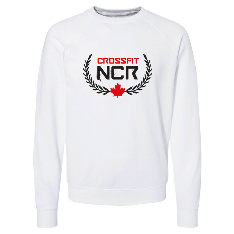 Mens 2X-Large WHITE CrewNeck