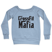 Womens 2X-Large MISTY_BLUE CrewNeck