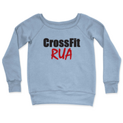Womens 2X-Large MISTY_BLUE CrewNeck