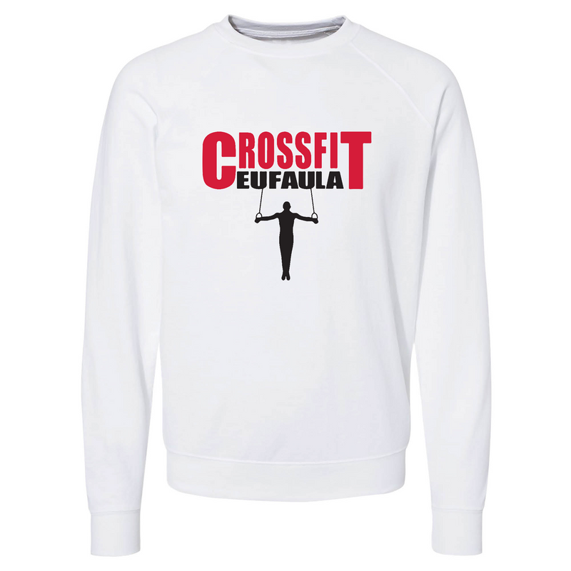 Mens 2X-Large WHITE CrewNeck