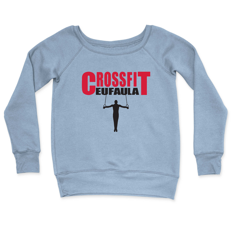 Womens 2X-Large MISTY_BLUE CrewNeck