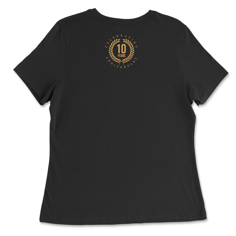 Rocky Point CrossFit 10 Years Anniversary Womens - Relaxed Jersey T-Shirt