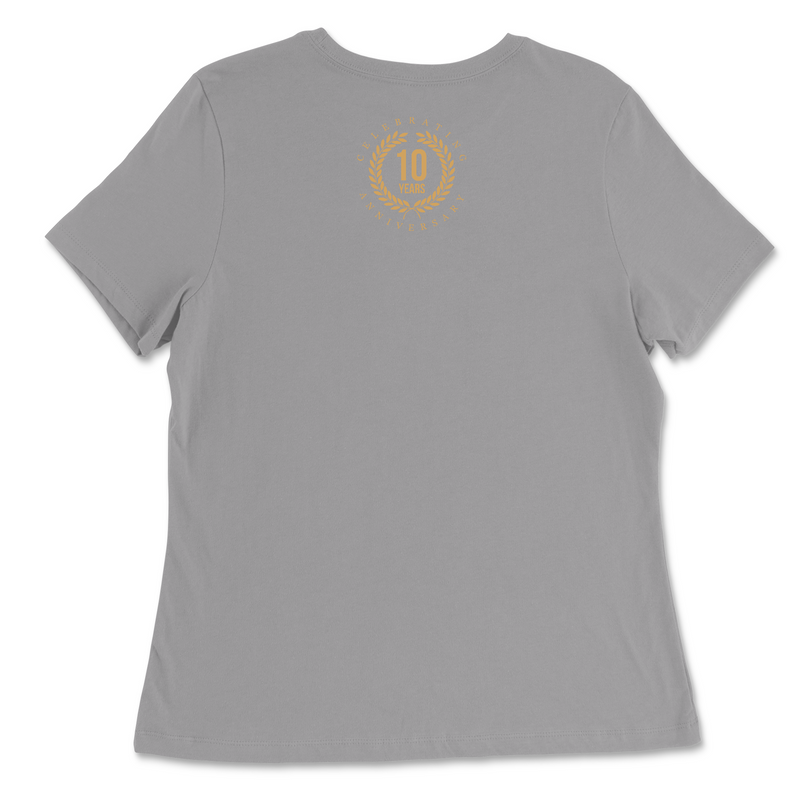 Rocky Point CrossFit 10 Years Anniversary Womens - Relaxed Jersey T-Shirt