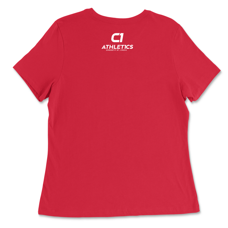 CrossFit St. Croix Barbell (White) Womens - Relaxed Jersey T-Shirt