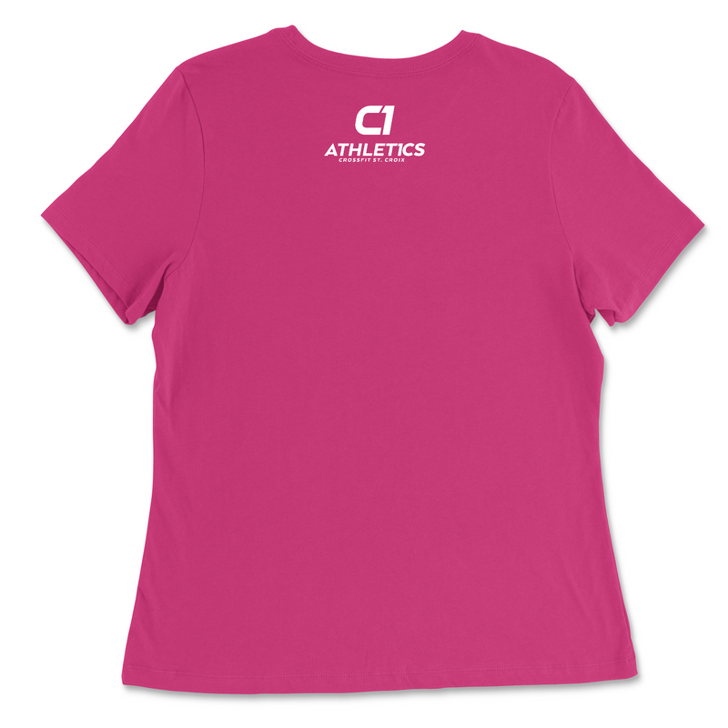 CrossFit St. Croix Barbell (White) Womens - Relaxed Jersey T-Shirt