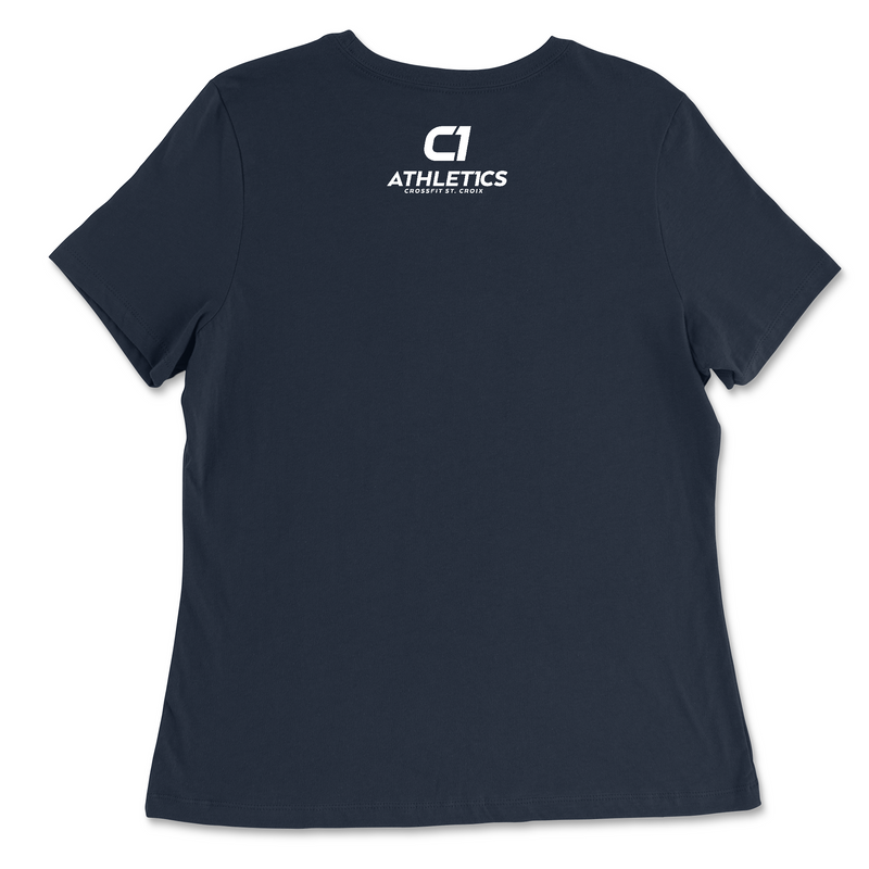 CrossFit St. Croix Barbell (White) Womens - Relaxed Jersey T-Shirt