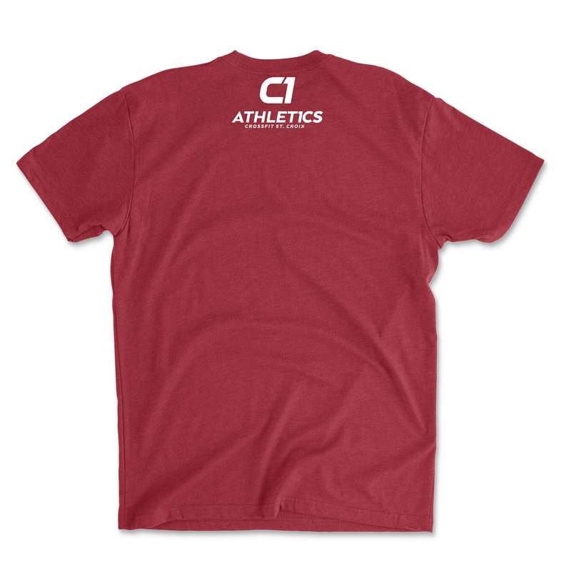 CrossFit St. Croix Barbell (White) Mens - T-Shirt