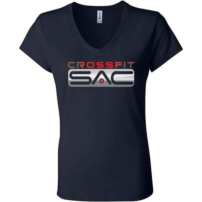 CrossFit SAC - 100 - Standard - Women's V-Neck T-Shirt