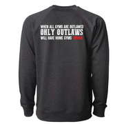 Mens Large CHARCOAL_HEATHER CrewNeck