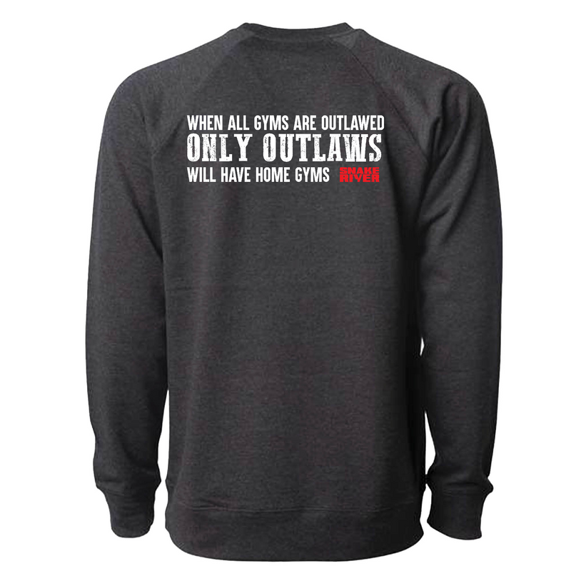 Mens Large CHARCOAL_HEATHER CrewNeck