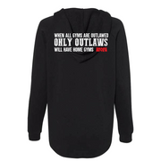 Womens Large BLACK Hoodie