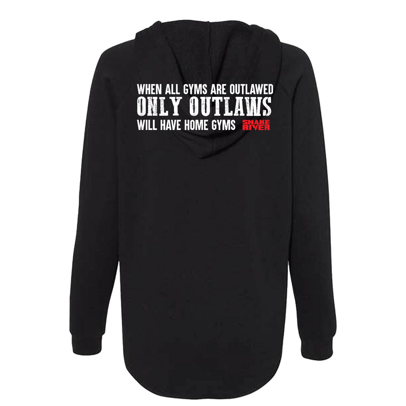 Womens Large BLACK Hoodie
