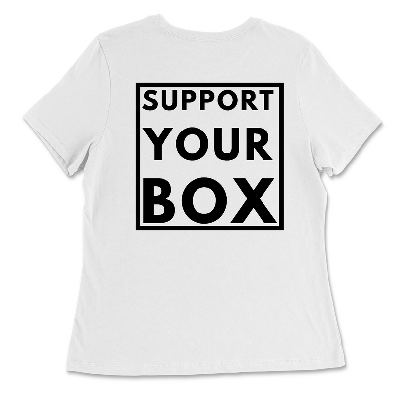 Hub City CrossFit Support Your Box Womens - Relaxed Jersey T-Shirt