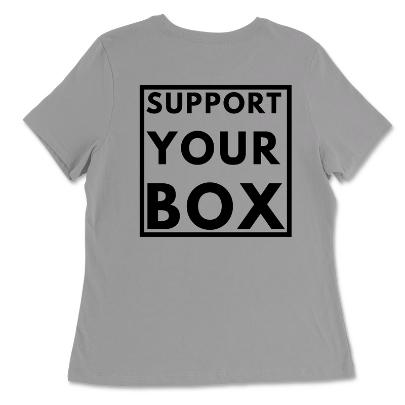 Hub City CrossFit Support Your Box Womens - Relaxed Jersey T-Shirt