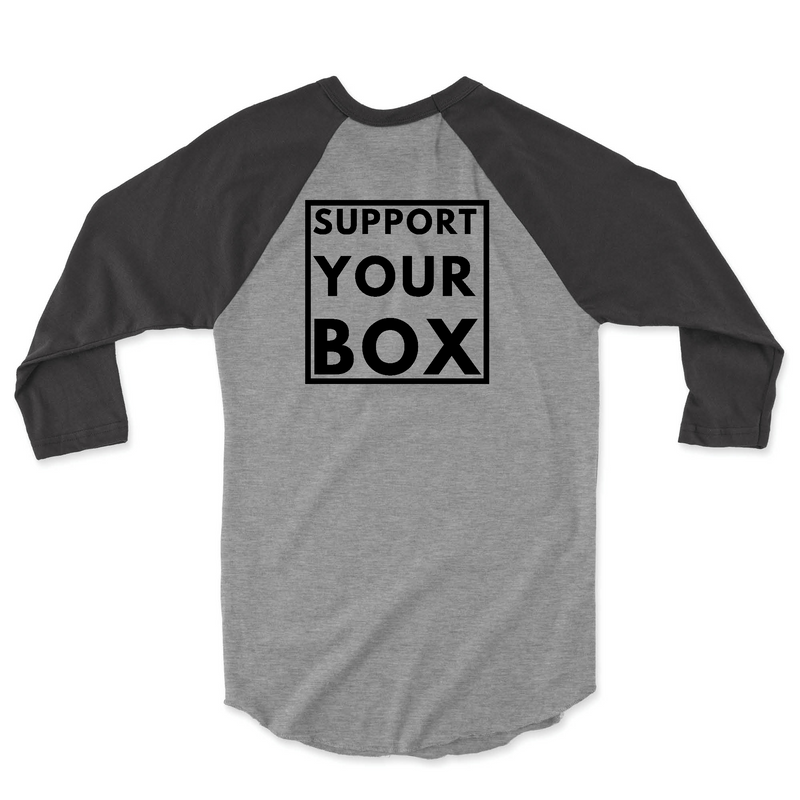 Hub City CrossFit Support Your Box Mens - 3/4 Sleeve