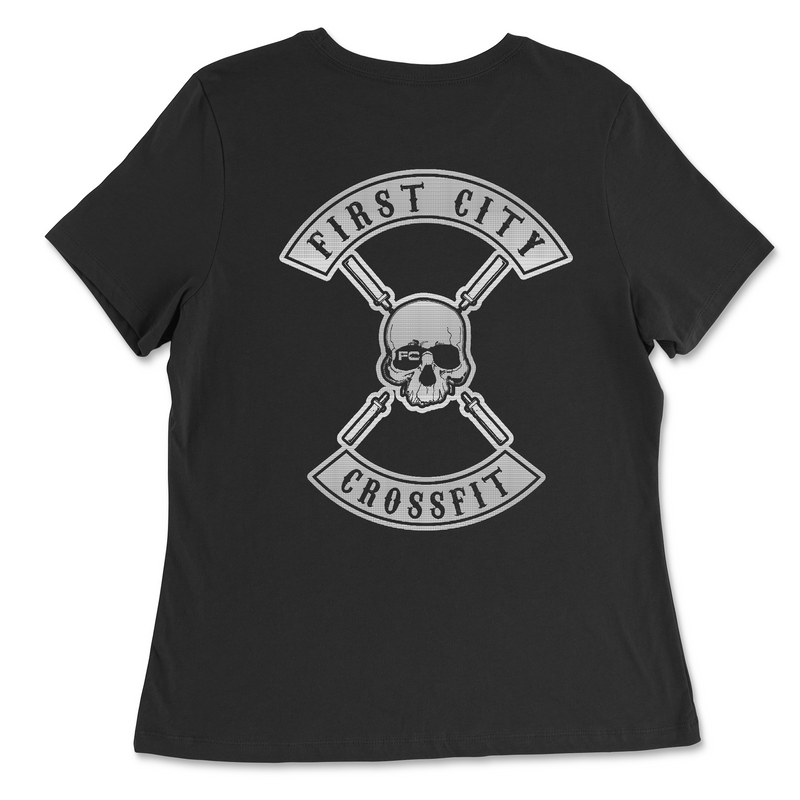 Womens 2X-Large BLACK Relaxed Jersey T-Shirt