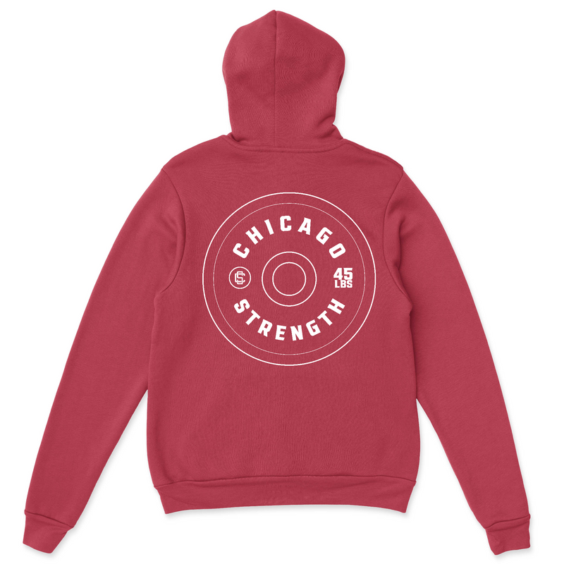 Chicago Strength Bumper Plate Mens - Hoodie