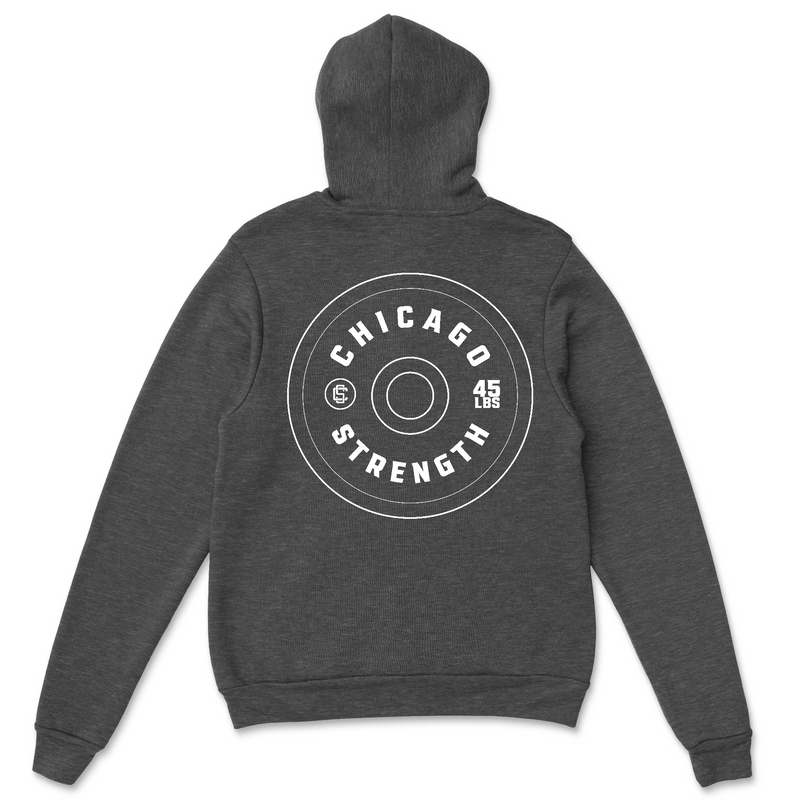 Chicago Strength Bumper Plate Mens - Hoodie