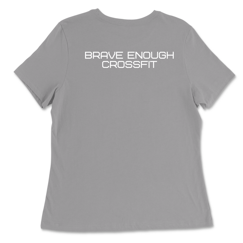 Brave Enough CrossFit Shield Womens - Relaxed Jersey T-Shirt