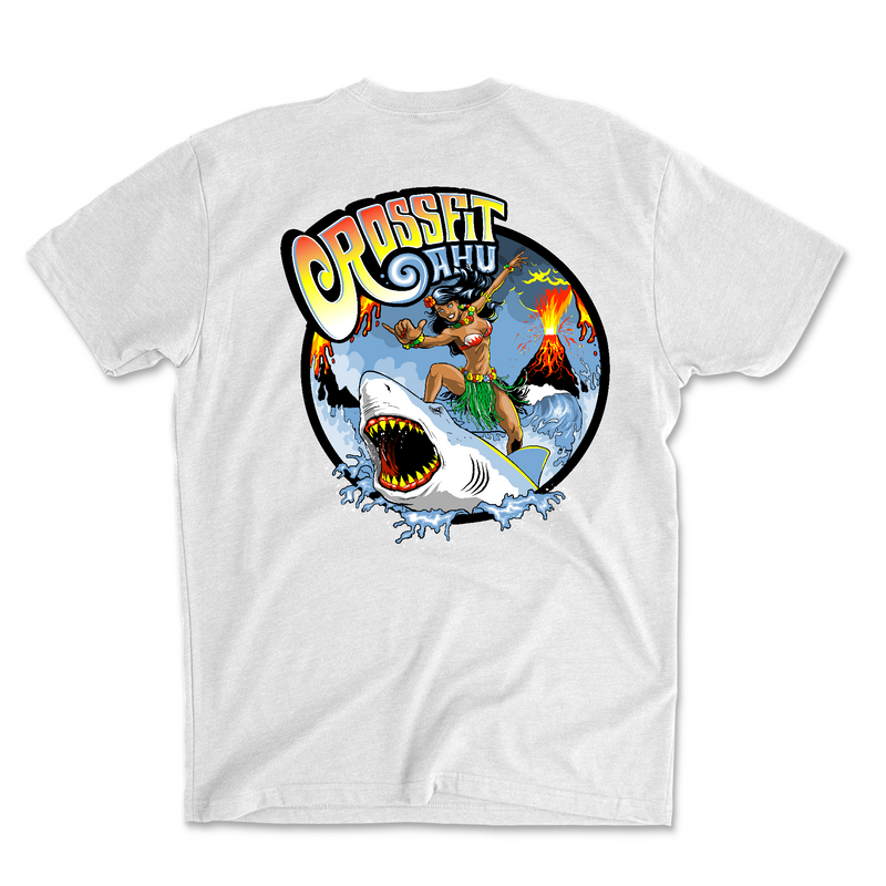 CrossFit Oahu Shark Surfer - Mens - T-Shirt