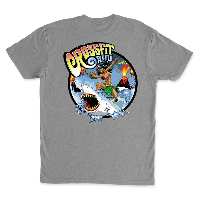 CrossFit Oahu Shark Surfer - Mens - T-Shirt
