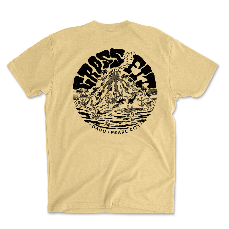CrossFit Oahu Vintage Island (Black) - Mens - T-Shirt