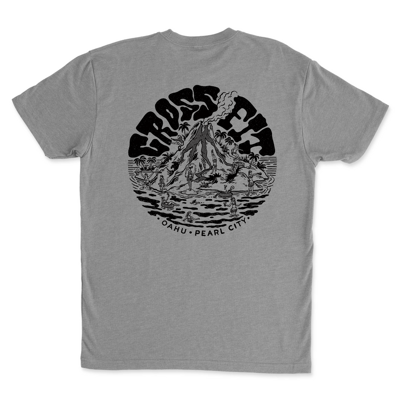 CrossFit Oahu Vintage Island (Black) - Mens - T-Shirt