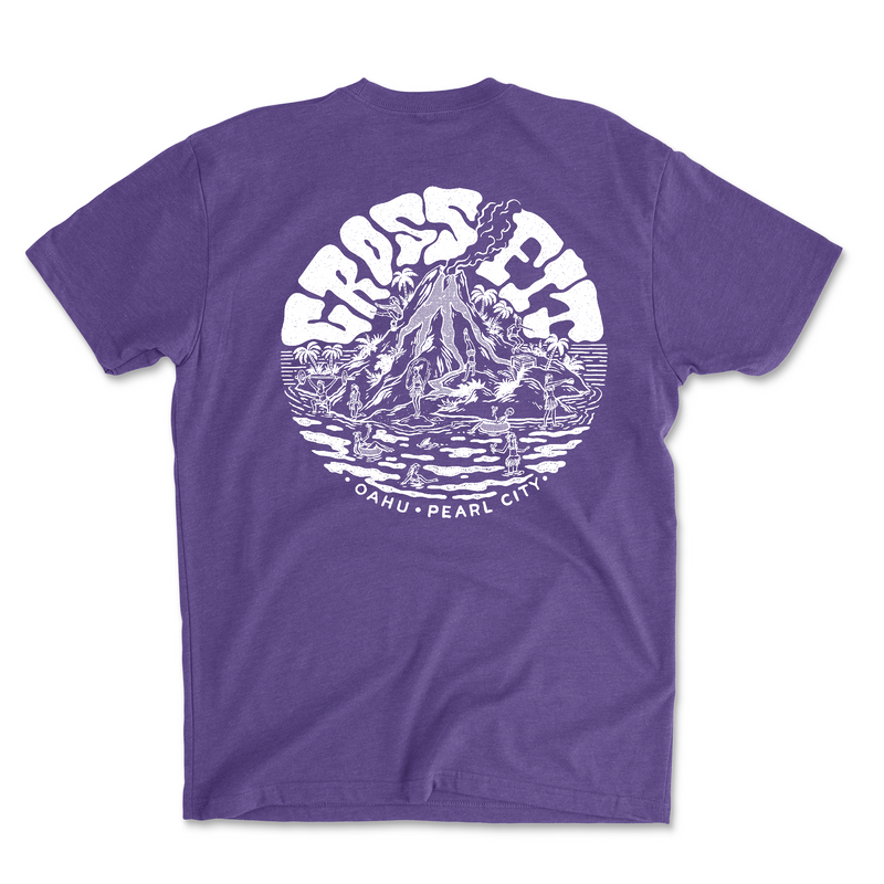 CrossFit Oahu Vintage Island (White) - Mens - T-Shirt