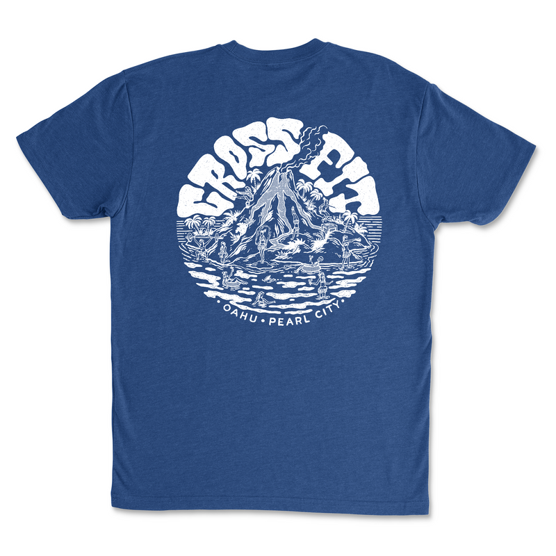CrossFit Oahu Vintage Island (White) - Mens - T-Shirt
