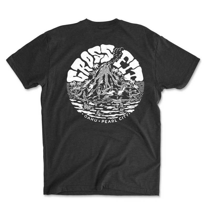 CrossFit Oahu Vintage Island (White) - Mens - T-Shirt