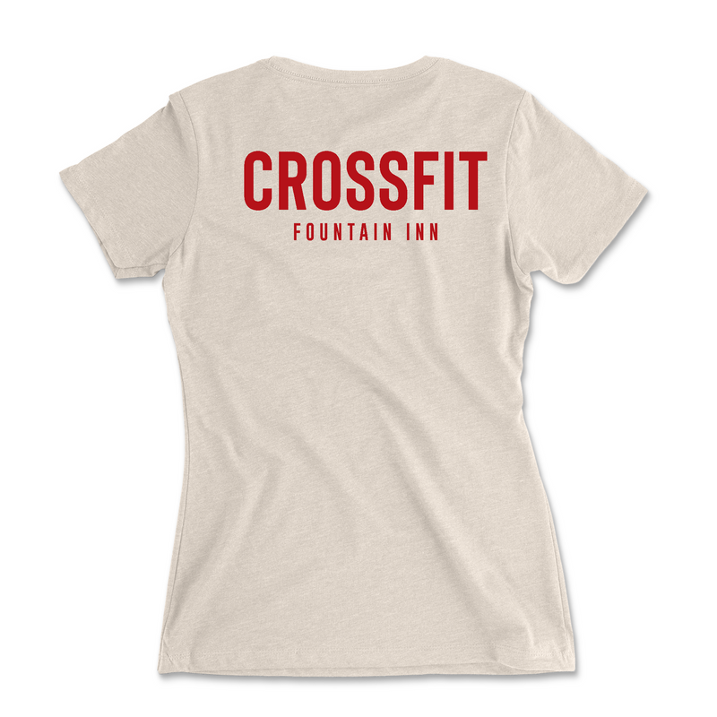 CrossFit Fountain Inn Pocket (Red) - Womens - T-Shirt
