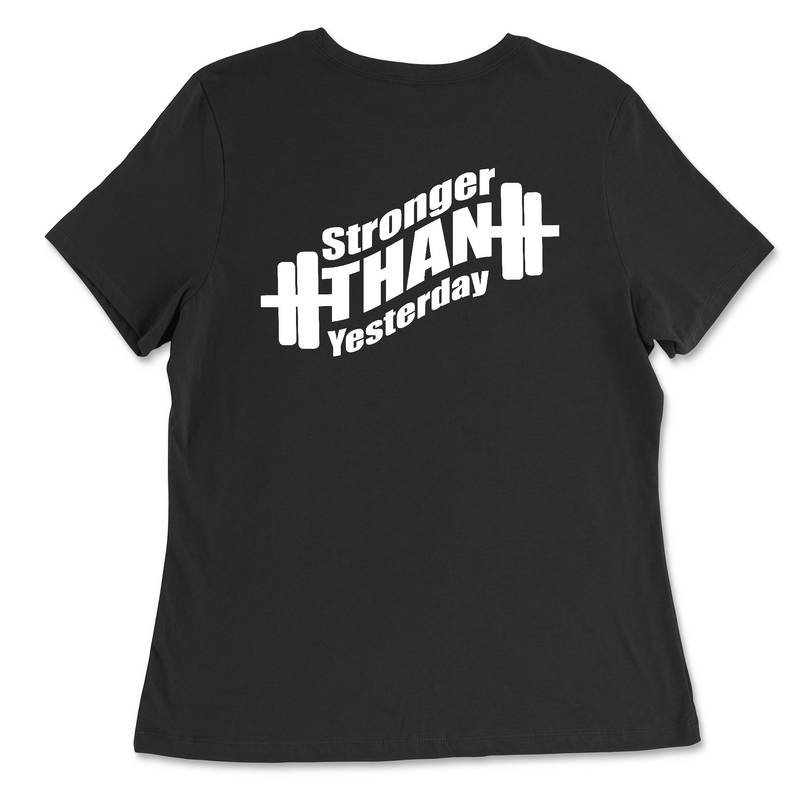 CrossFit Great Barrington Stronger Than Yesterday Womens - Relaxed Jersey T-Shirt