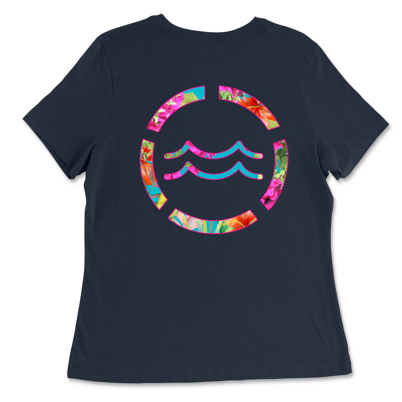 CrossFit Rappahannock Tropical Womens - Relaxed Jersey T-Shirt